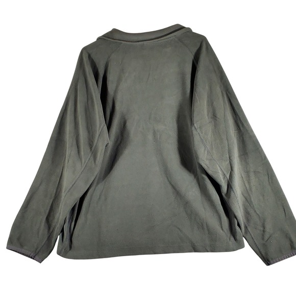 GAP Men's XL Gray Fleece Quarter Zip Pullover Sweatshirt - Picture 2 of 8